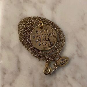 Alisa michelle Dont sweat the Small stuff necklace